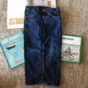 H&M classic slim fit denim dark wash blue jeans 5-6Y